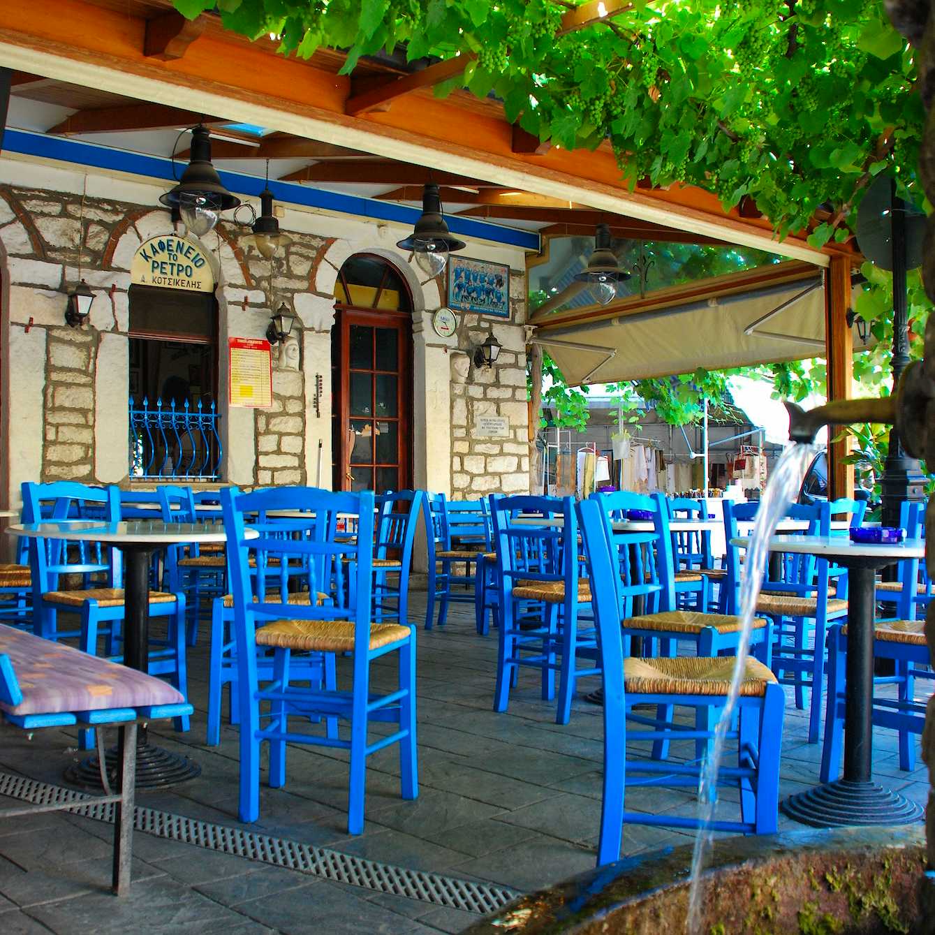 Photo Caption: Try a traditional Greek coffee at the cafeneio