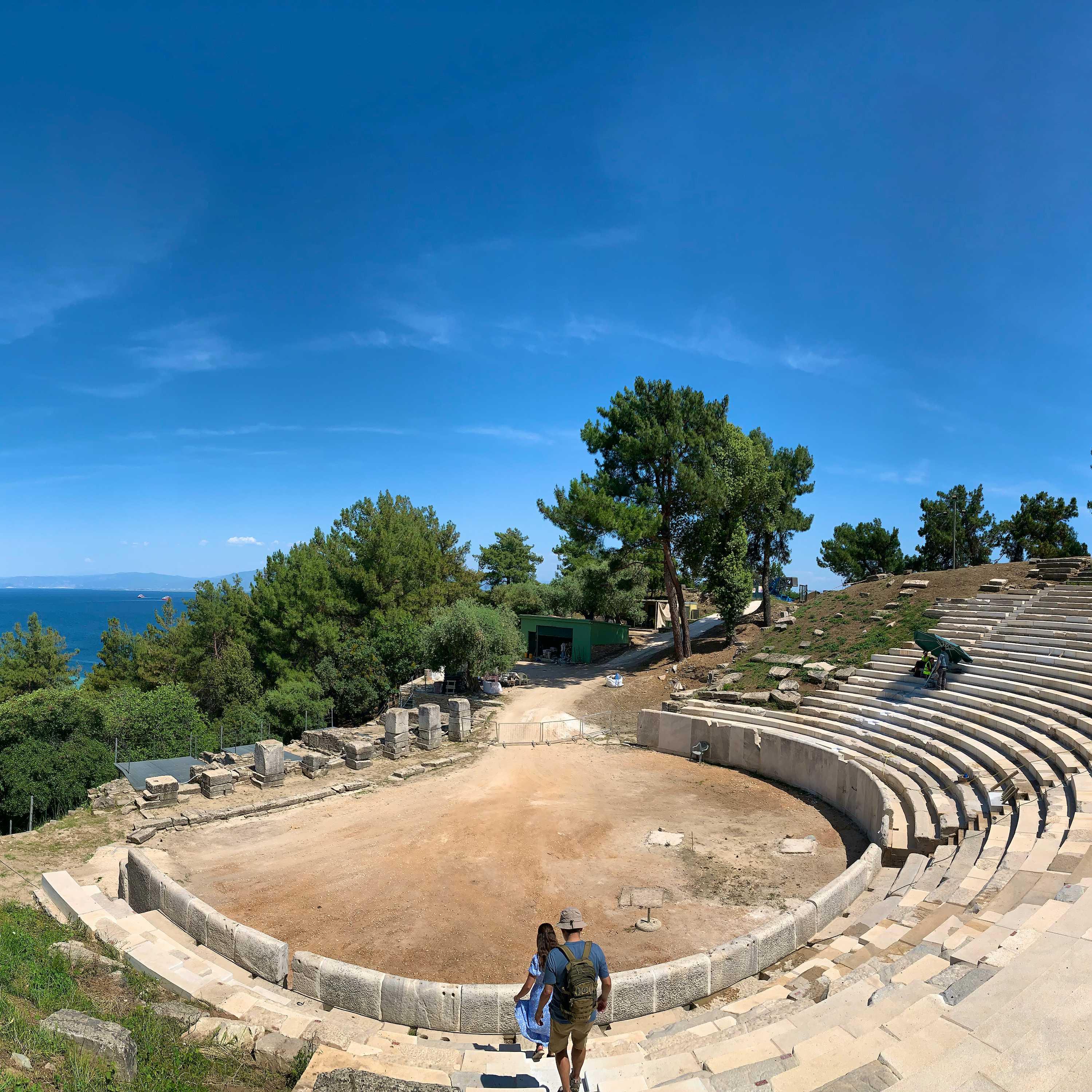 Photo Caption: Visit and enjoy the beautiful view from the Ancient Amphitheatre